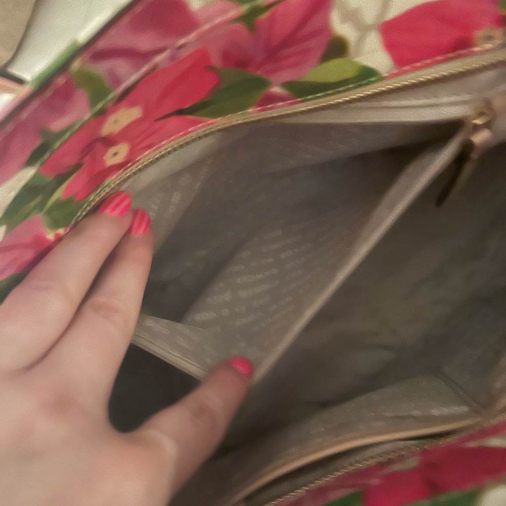 Kate Spade Pink and Green Floral Tote - Picture 5 of 8